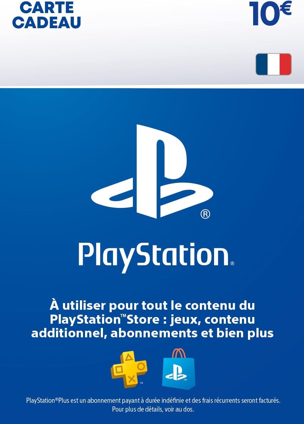 Carte cadeau PSN 10€