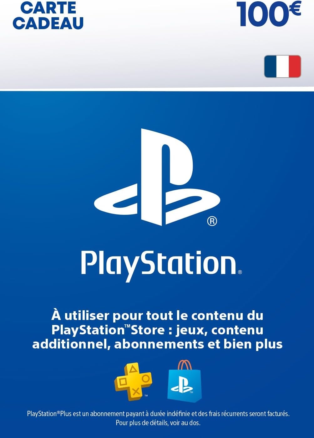 Carte cadeau PSN 100€