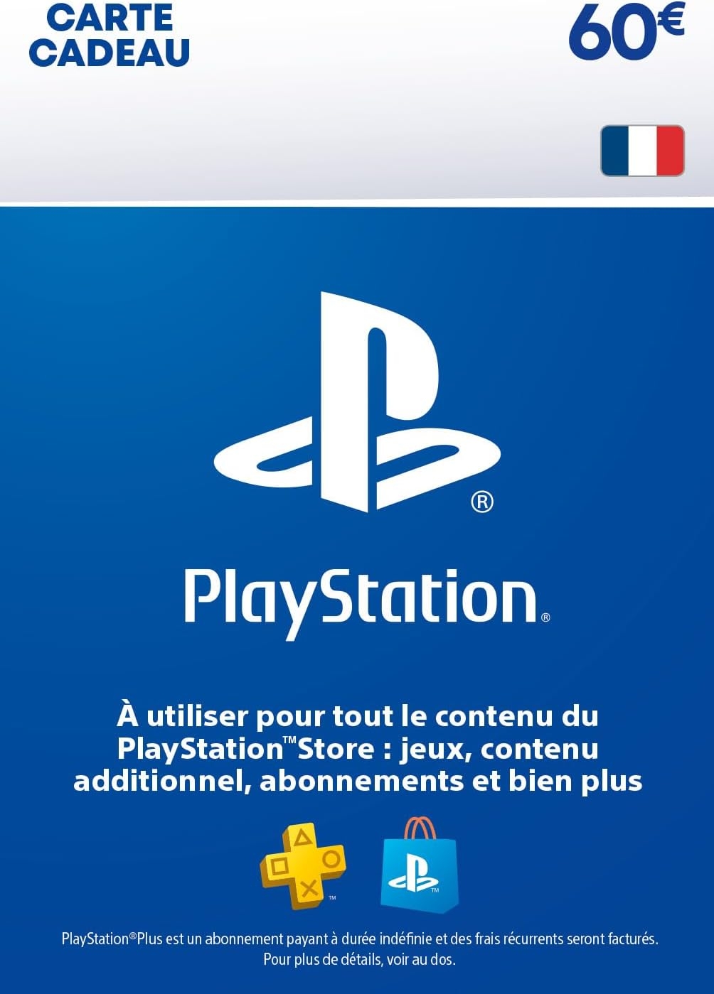 Carte cadeau PSN 60€